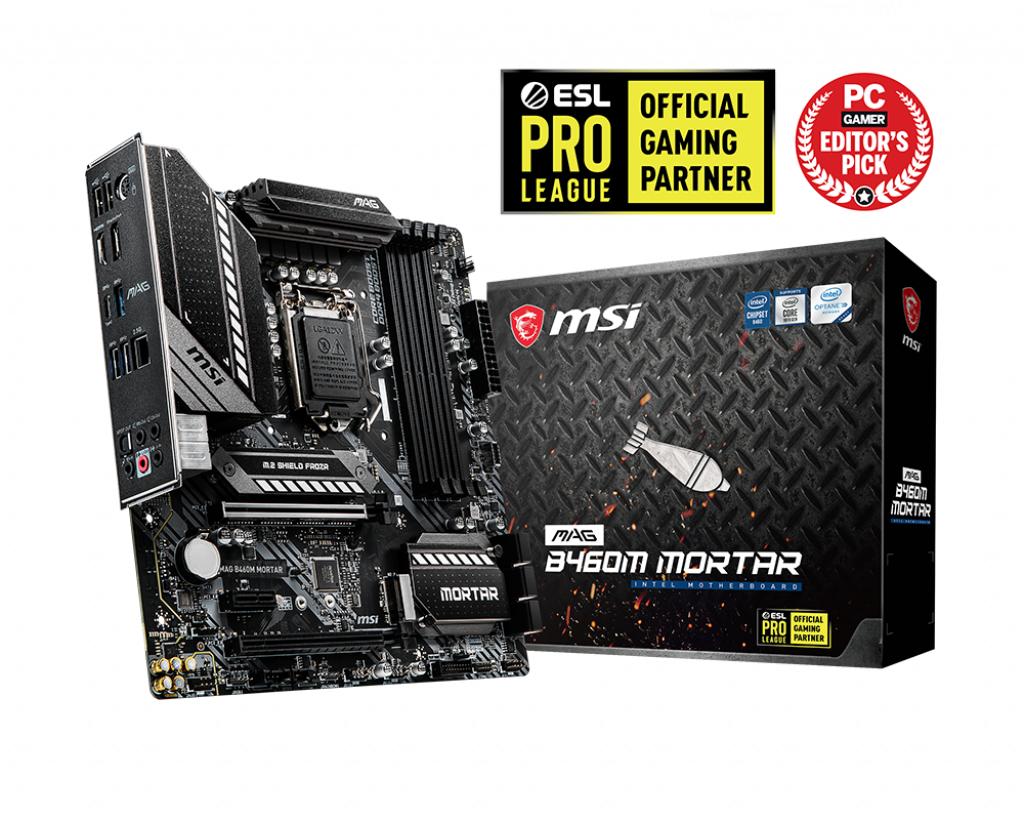 MSI MAG B460M MORTAR DDR4 2933Mhz mATX 1200p