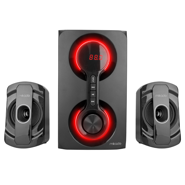 MİKADO MD-221BT 2+1 40W USB RGB LED GAMİNG SPEAKER