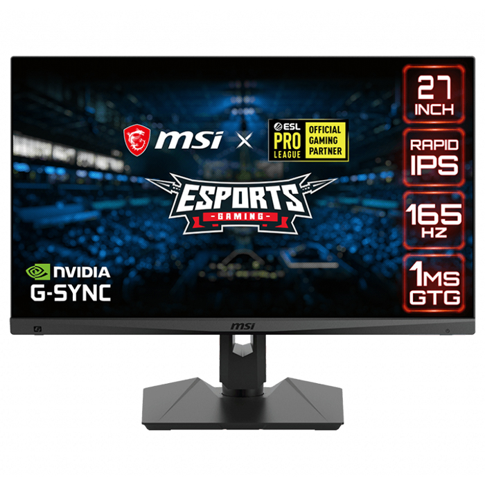 27 MSI OPTIX MAG274QRF 1MS 165HZ  IPS WQHD MONITOR