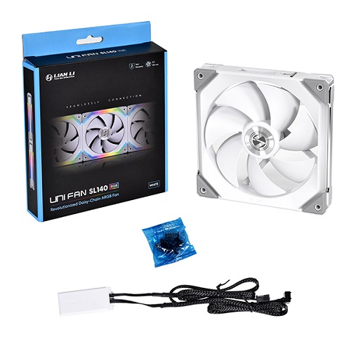 LIAN LI UNI FAN SL120 WHITE 1x120 MM RGB BEYAZ MODÜLER KASA FANI