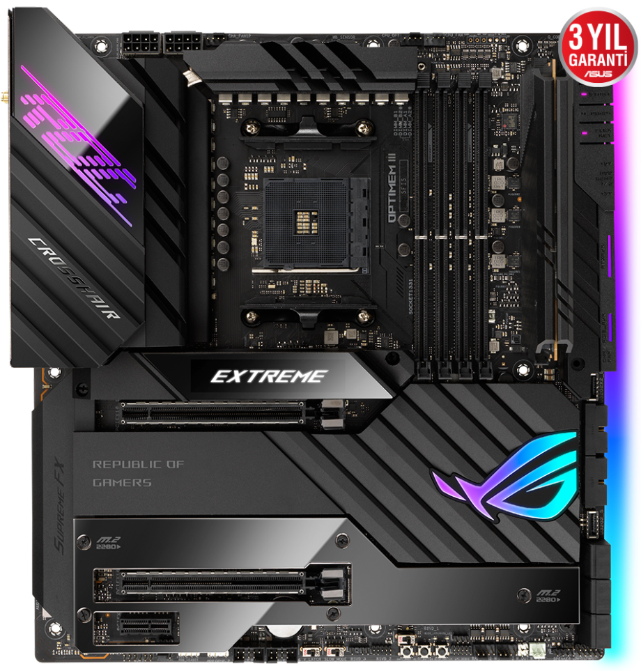 ASUS ROG CROSSHAIR VIII EXTREME X570 DDR4 4800Mhz(OC) E-ATX AM4