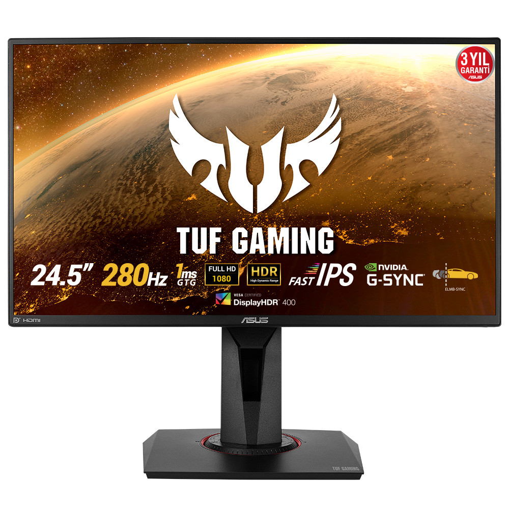 24.5 ASUS VG259QM 1MS 280HZ FHD IPS G-SYN DP MON