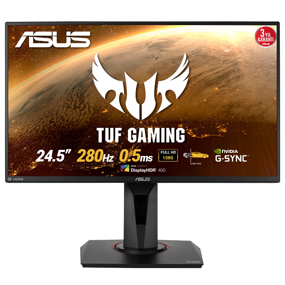 24.5 ASUS VG258QM FHD LED 0.5MS 280HZ DP HDMI