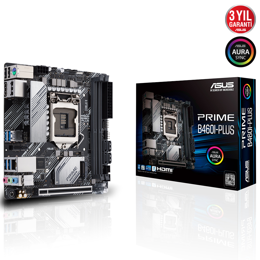 ASUS PRIME B460I-PLUS DDR4 2933MHz MINI ITX 1200p