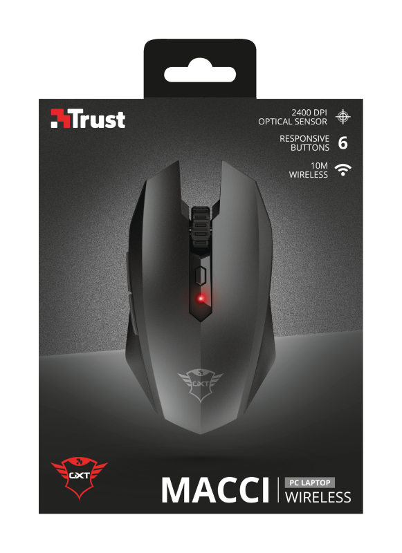 TRUST GTX115 MACCI KABLOSUZ RGB GAMING MOUSE(22417)