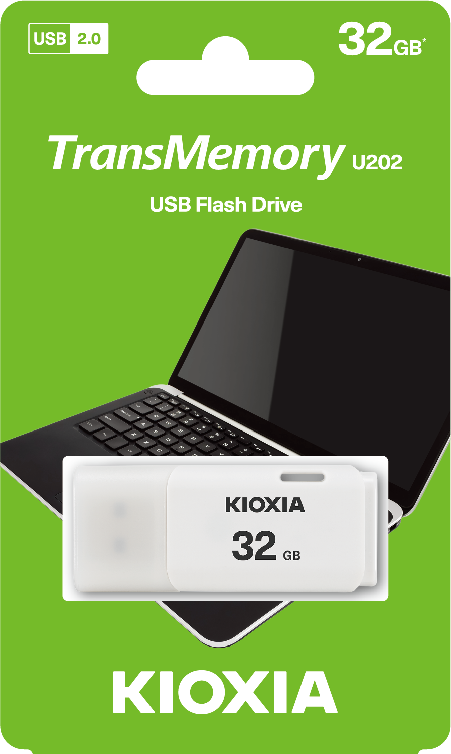 32GB USB2.0 KIOXIA BEYAZ USB BELLEK LU202W032GG4