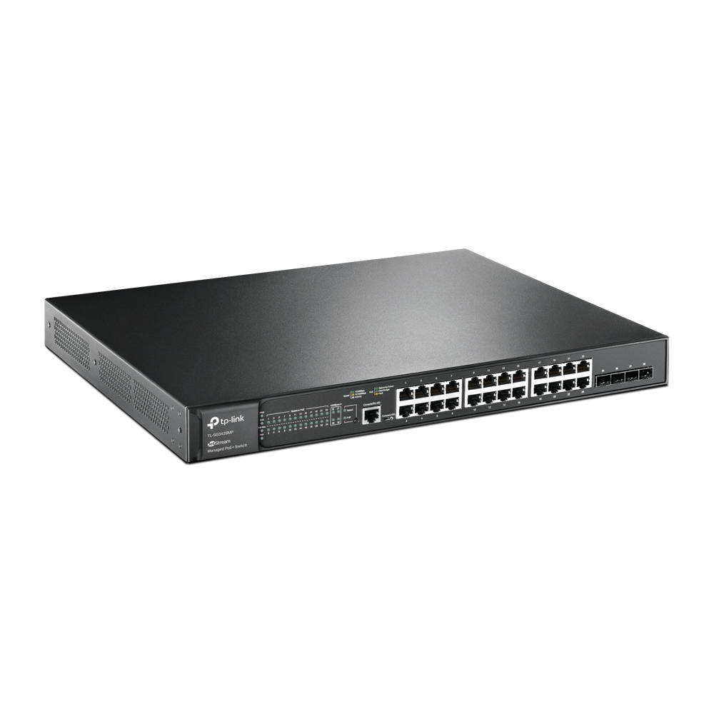 TP-LINK TL-SG3428MP JETSTREAM 28PORT GIGABIT 24P POE SWITCH 4 SFP