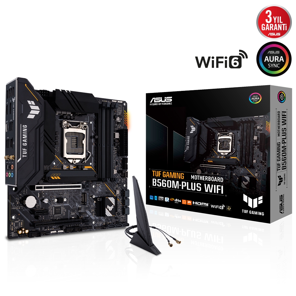 ASUS TUF GAMING B560M-PLUS WIFI DDR4 5000 (OC) /2133 MHz mATX 1200p