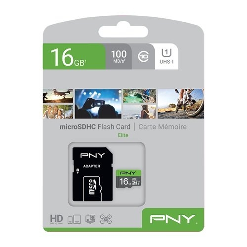 PNY Elite MicroSDHC 16GB 100MB/s Class 10 MicroSD Hafıza Kartı (P-SDU16GU185GW-GE)