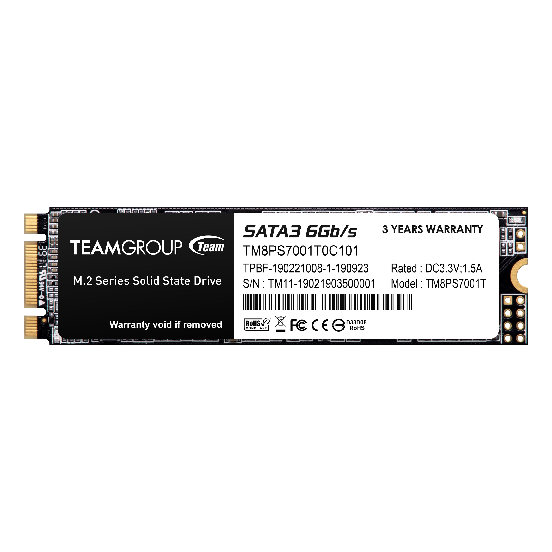 Team MS30 1TB 530/480MB/s SATA3 M.2 2280 SSD Disk (TM8PS7001T0C101)