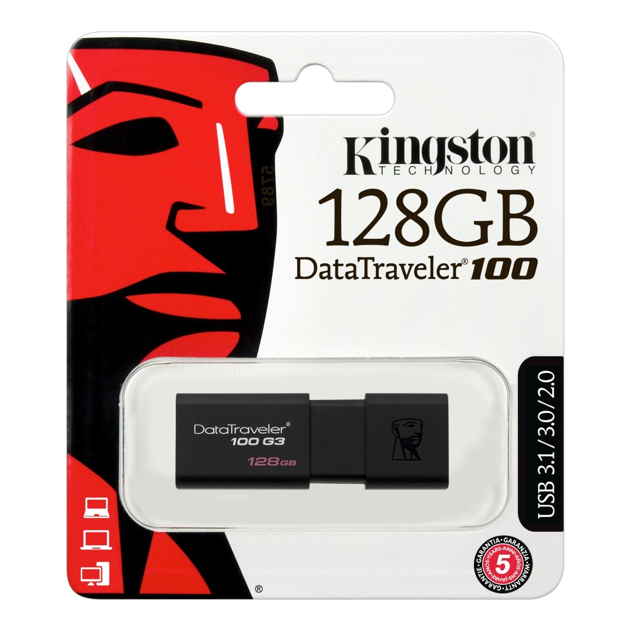 128GB USB3.0 DT100G3/128GB KINGSTON