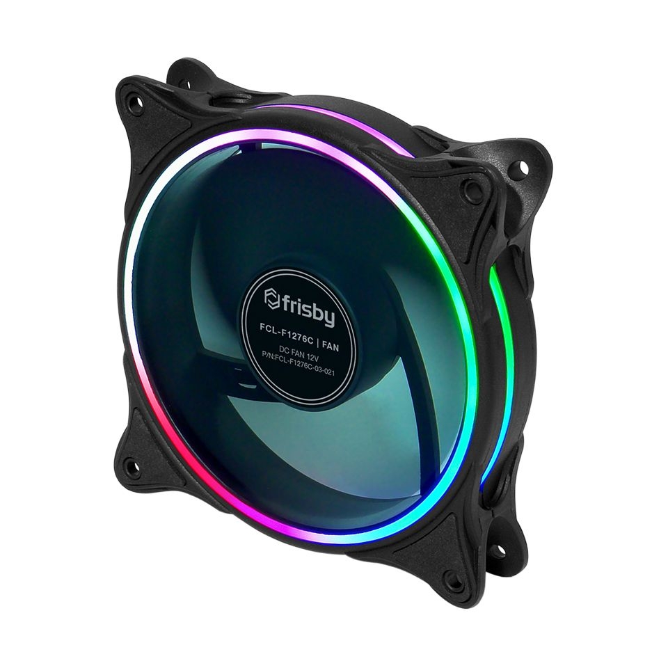 FRISBY FCL-F1276C DOUBLE SLİM RİNG 120mm KASA FANI