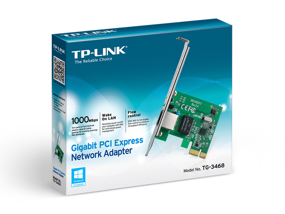 TP-LINK TG-3468 PCI-EX 10/100/1000 ETHERNET KARTI