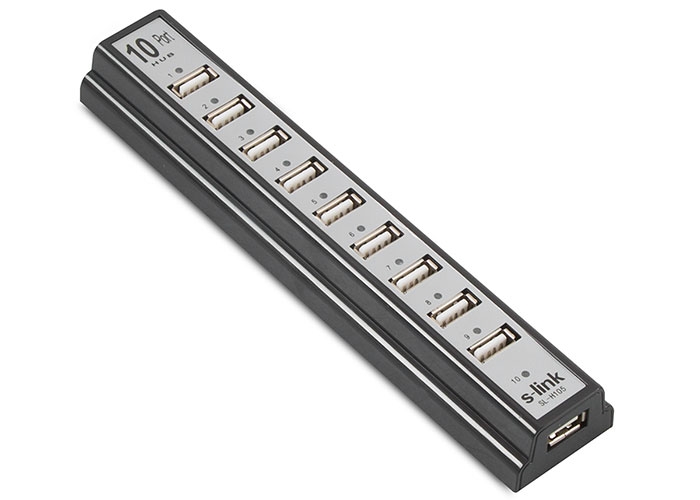 S-LİNK SL-U110 (SL-H105) 10 PORT USB 2.0 ADAPT HUB