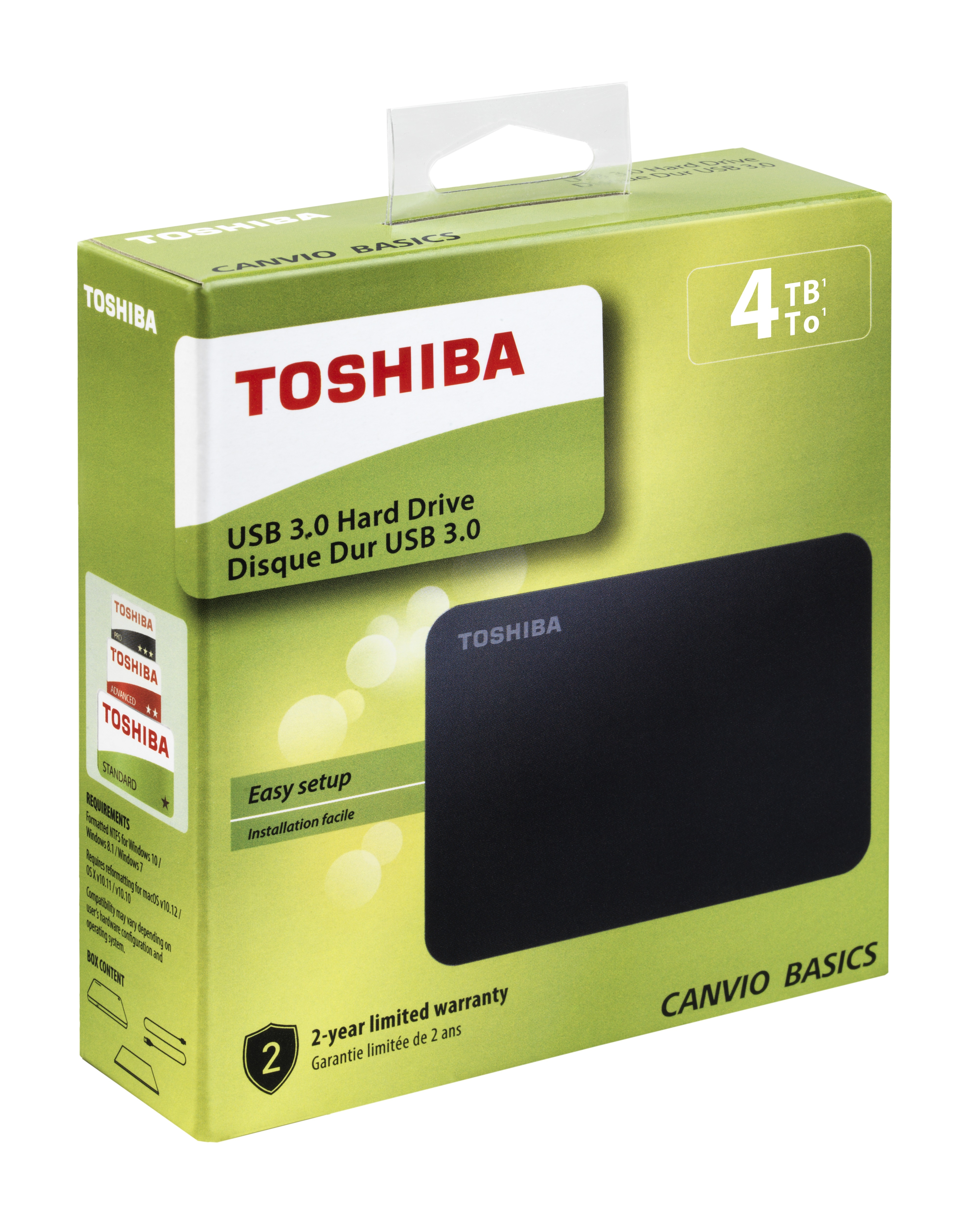 4TB Canvio Basics 2.5" USB3.0 TOSHIBA HDTB440EK3CA