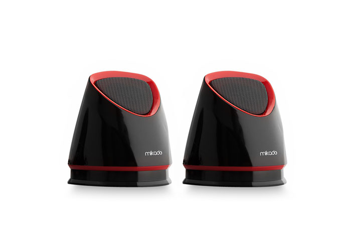 MİKADO MD-158 2.0 SİYAH/KIRMIZI USB SPEAKER