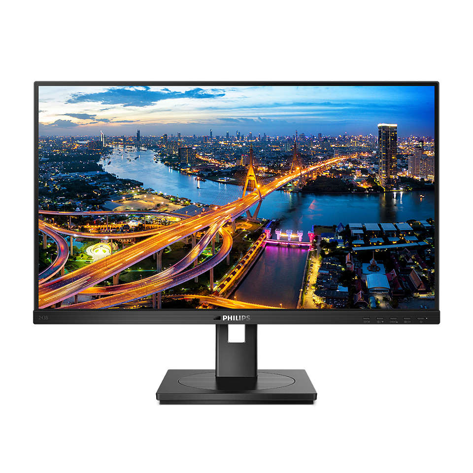 23.8 PHILIPS 243B1 IPS FHD 4MS 75HZ DP HDMI USB-C