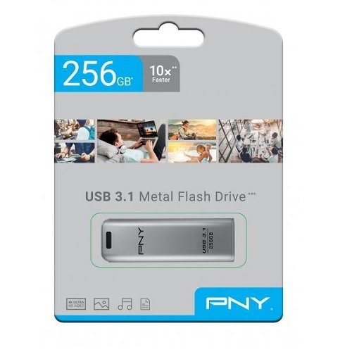 PNY Elite Steel 256GB USB 3.1 Flash Bellek (FD256ESTEEL31G-EF)