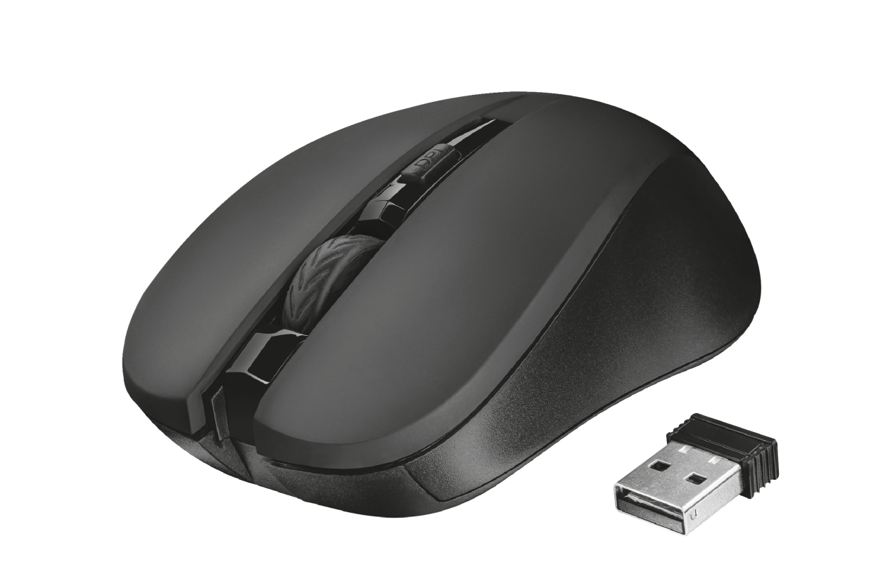 TRUST MYDO SESSİZ KABLOSUZ 1800DPI OPTIK MOUSE SİYAH