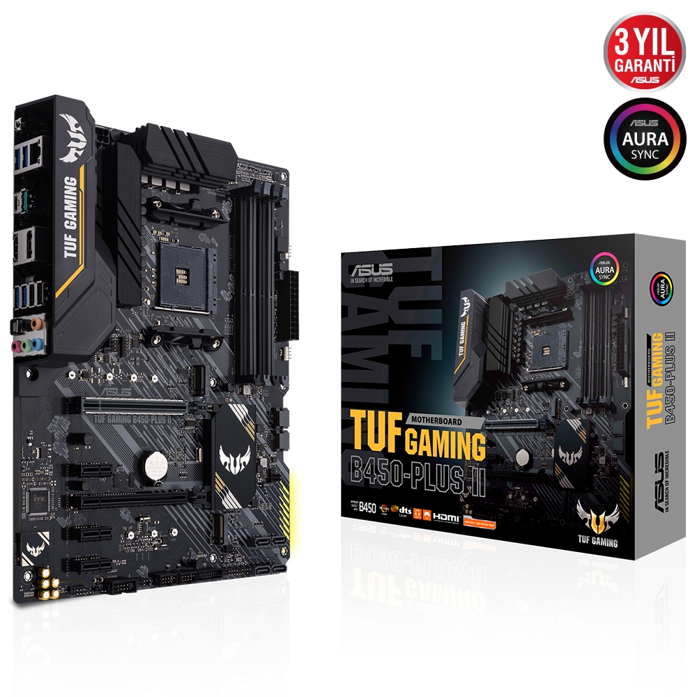 ASUS TUF B450-PLUS II GAMING DDR4 4400MHz(O.C.)2133MHz ATX AM4