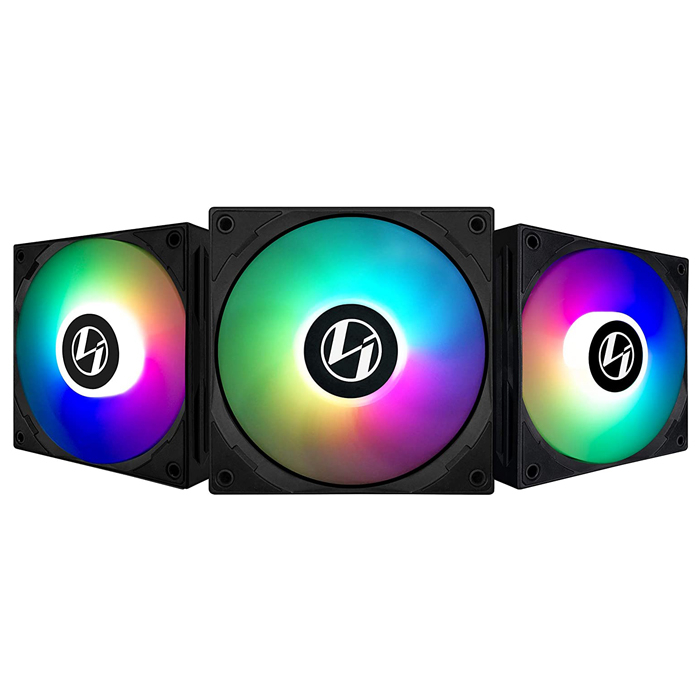 LIAN LI ST120 BLACK 3X120 MM RGB KASA FANI