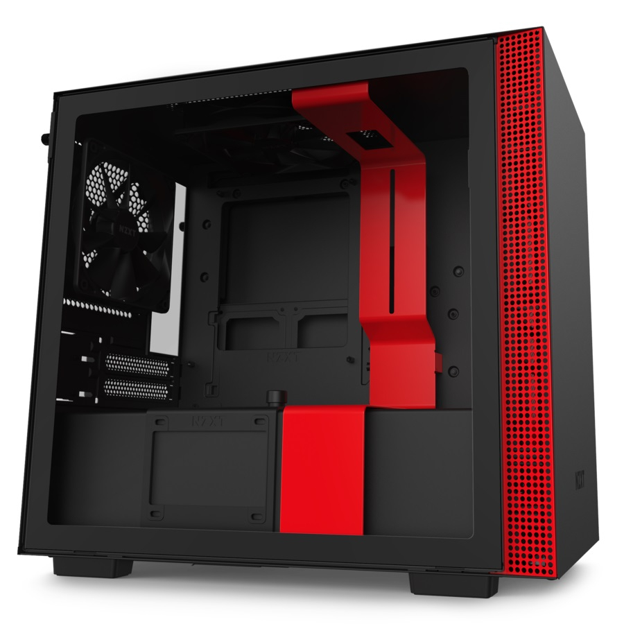 NZXT H210 CA-H210B-BR SIYAH/KIRMIZI KASA