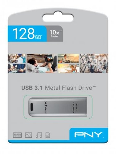 PNY Elite Steel 128GB USB 3.1 Flash Bellek (FD128ESTEEL31G-EF)