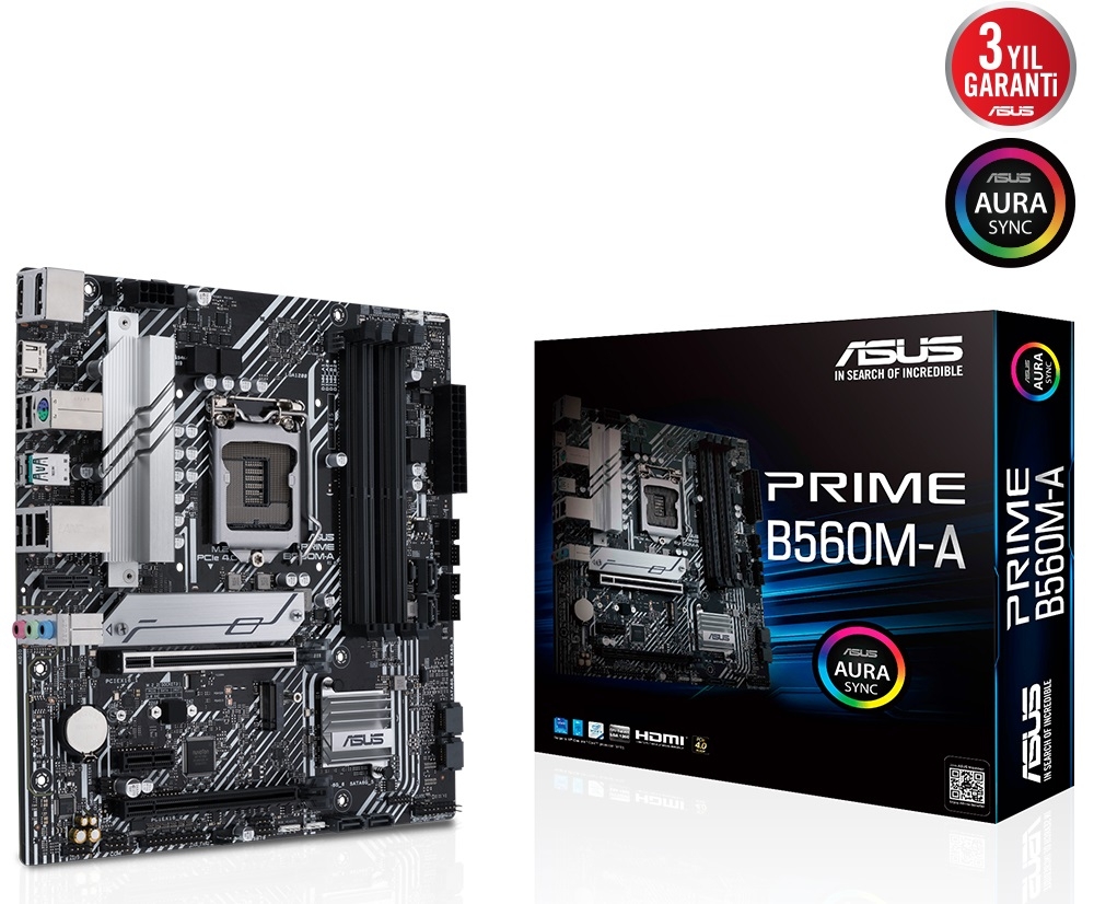 ASUS PRIME B560M-A  DDR4 5000(OC) mATX 1200P