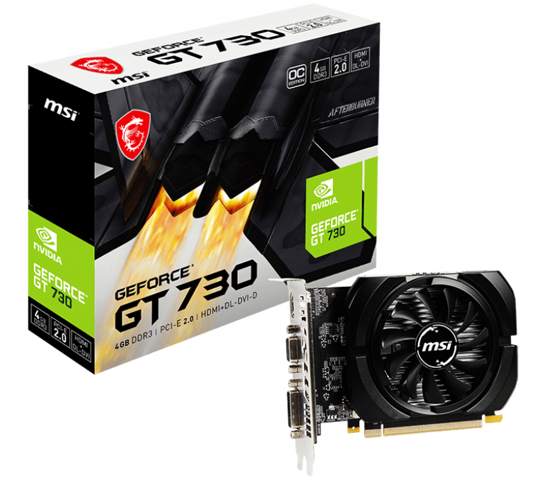 MSI N730K-4GD3/OC GT730 4GB DDR3 64Bit DVI/HDMI 