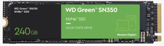 240GB WD GREEN SN350 M.2 NVMe 2400/900MB/s WDS240G2G0C SSD