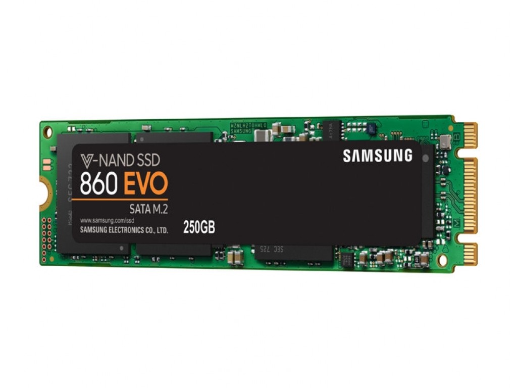 250GB SAMSUNG 860 550/520MB/s EVO M.2 MZ-N6E250BW SSD