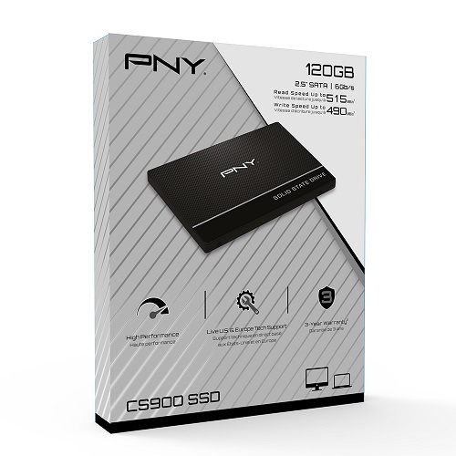 PNY CS900 120GB 515/490MB/s 2.5" SATA3 SSD Disk (SSD7CS900-120-PB)