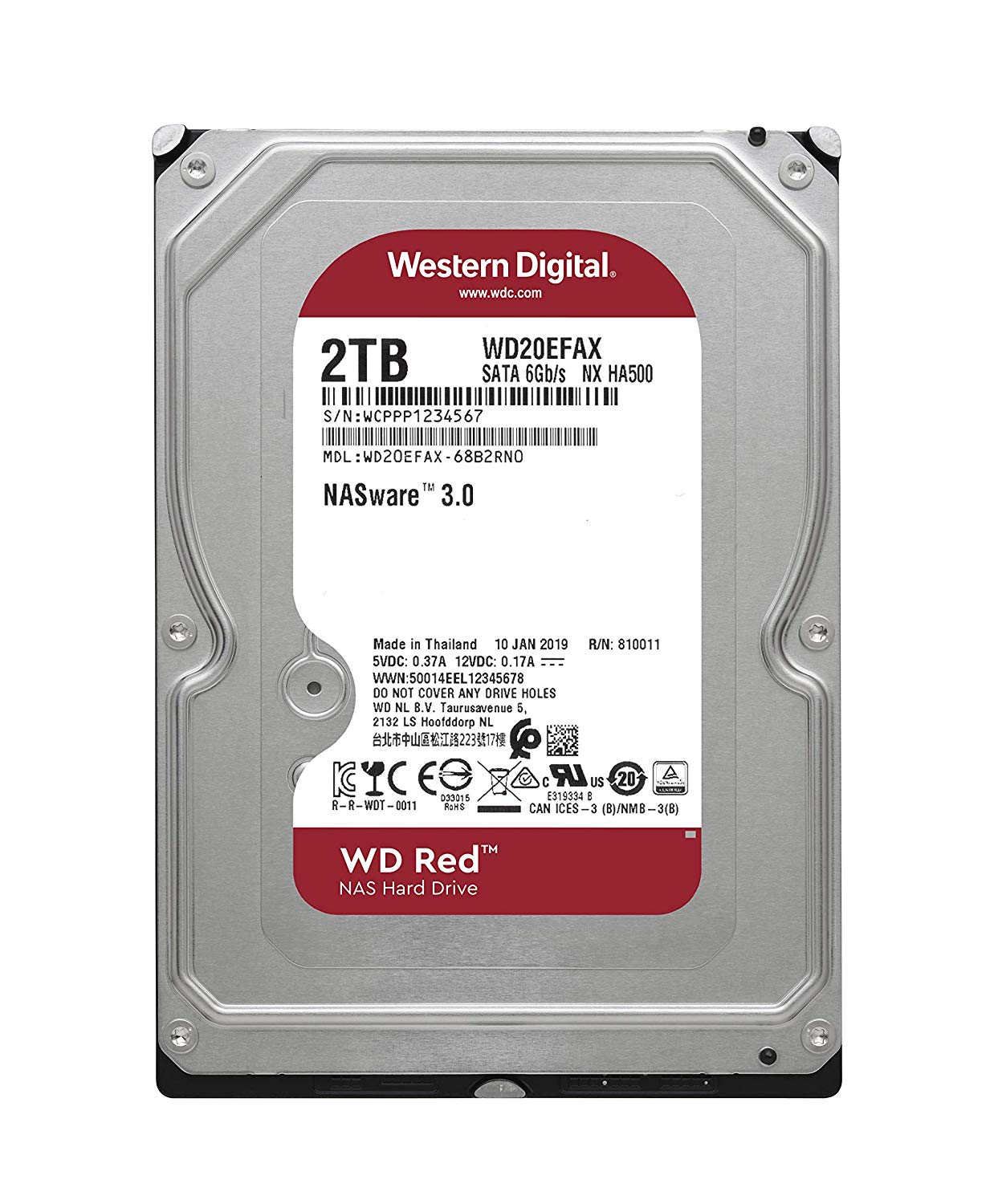 2TB WD Red Intellipower SATA6 64MB WD20EFAX