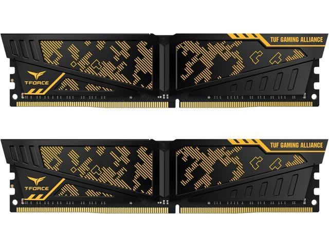 Team T-Force Vulcan TUF Gaming Alliance 32GB (2x16GB) 3200MHz CL16 DDR4 Gaming Ram (TLTYD432G3200HC16FDC01)