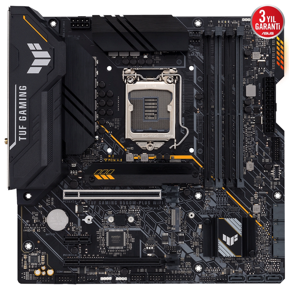 ASUS TUF GAMING B560M-PLUS WIFI DDR4 5000 (OC) /2133 MHz mATX 1200p