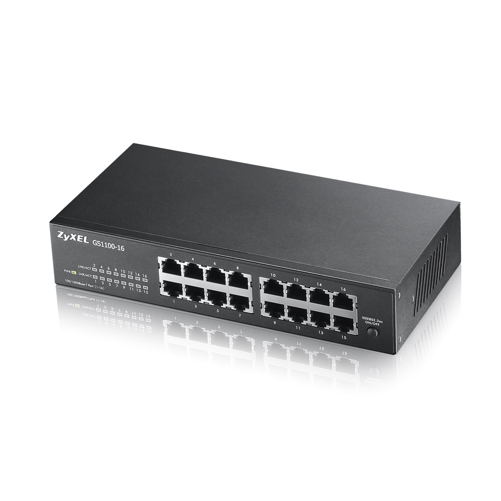 ZYXEL GS1100-16 16 PORT 10/100/1000 UNM SWITCH