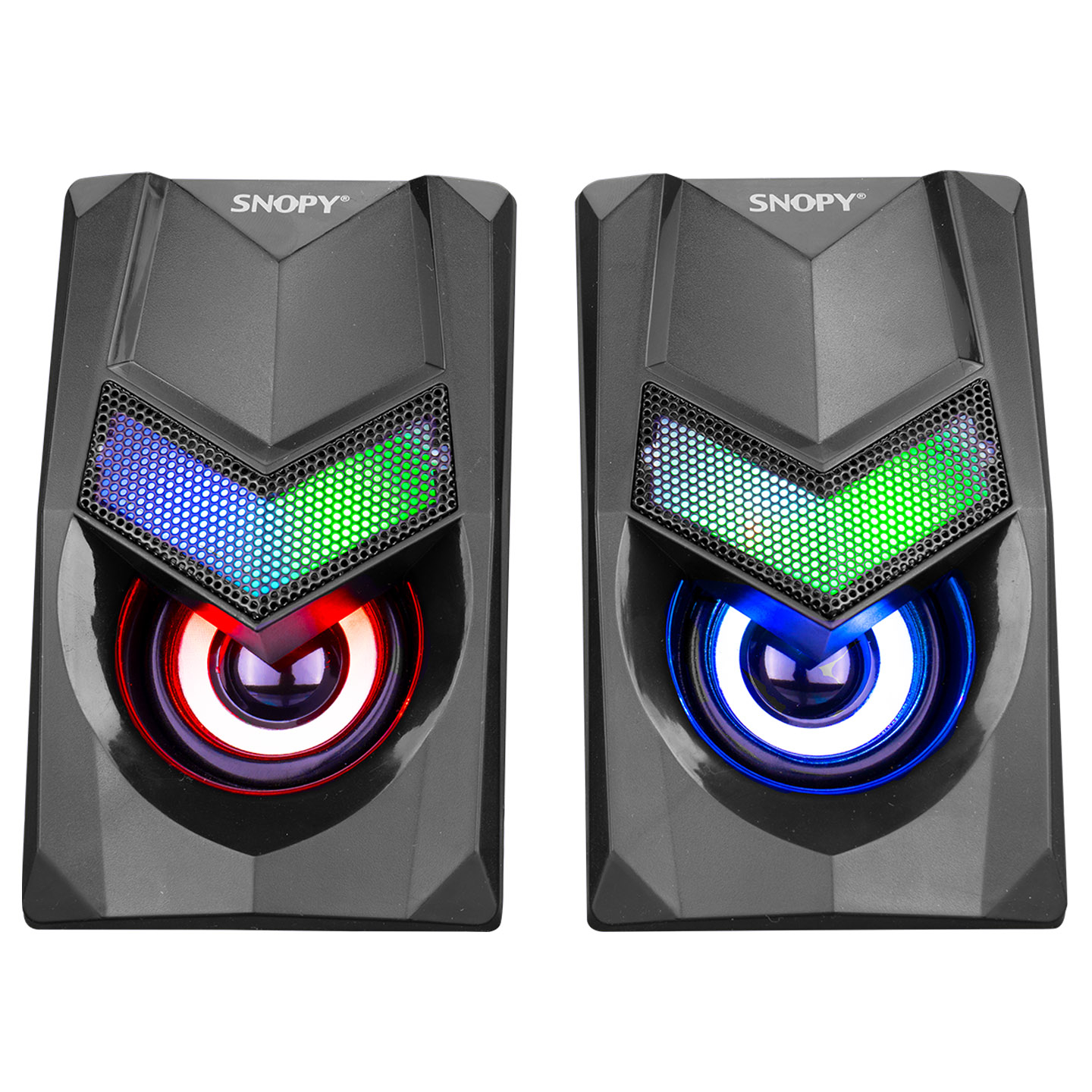 SNOPY SN-X25 2.0  RGB IŞIKLI 3WX2SİYAH USB SPEAKER