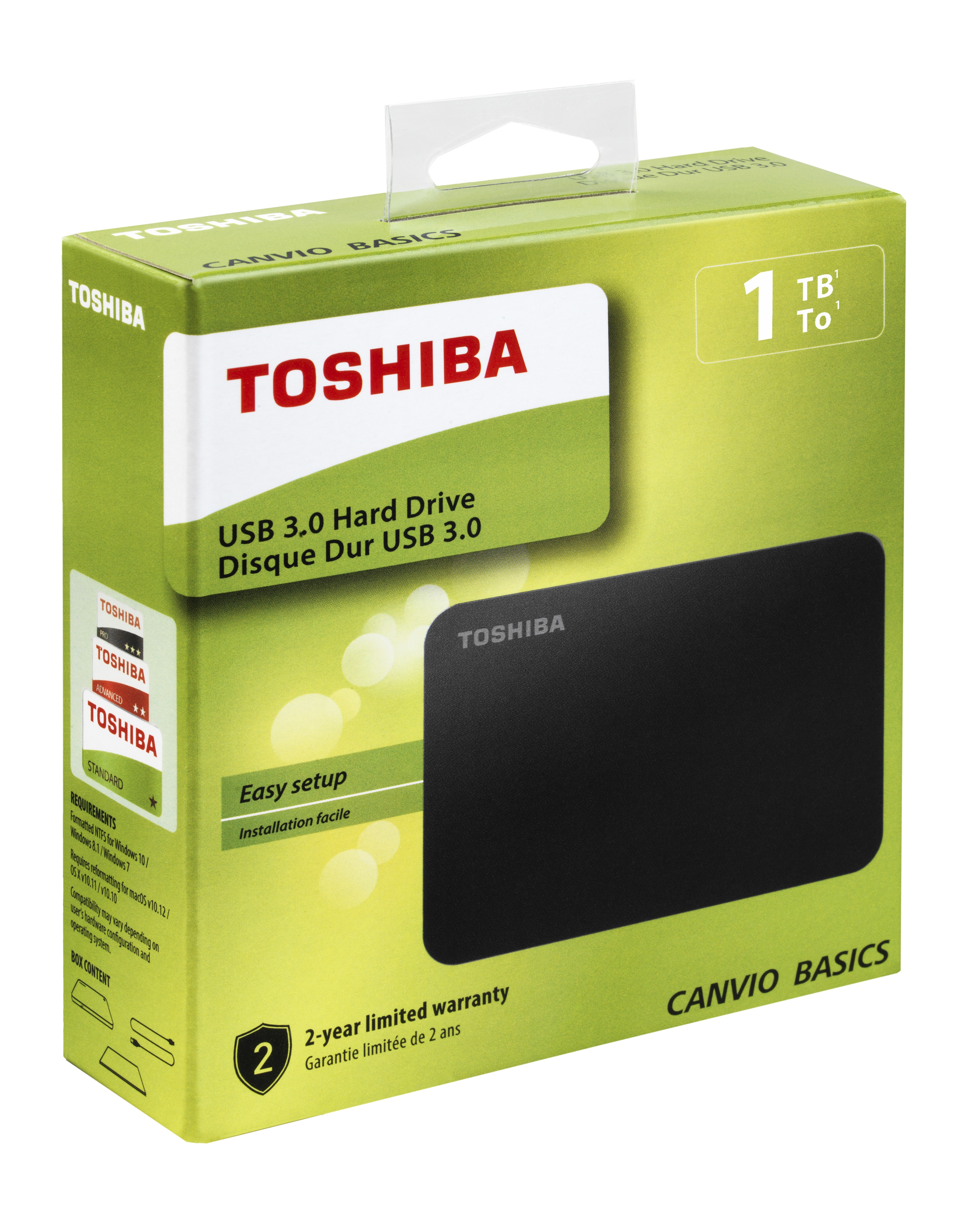 1TB Canvio Basics 2.5" USB3.0 TOSHIBA HDTB410EK3AA