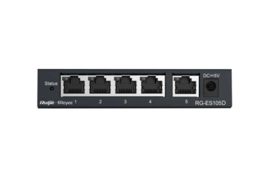 REYEE RG-ES105D 5 PORT 10/100 SWITCH METAL KASA 