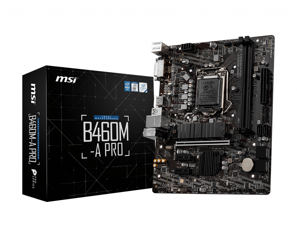 MSI B460M-A PRO DDR4 2933Mhz HDMI DVI-D mATX 1200p