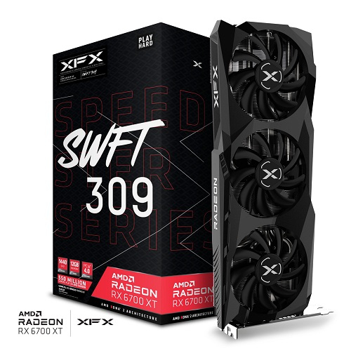 XFX Speedster SWFT 309 RX 6700 XT Core 12GB Gaming Ekran Kartı (RX-67XTYJFDV)