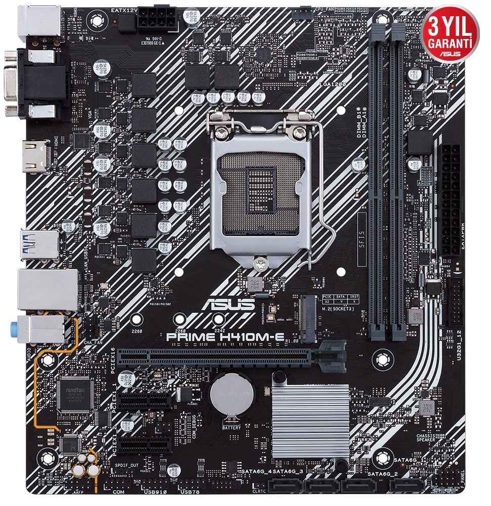 ASUS PRIME H510M-E DDR4 mATX HDMI DP 1200p