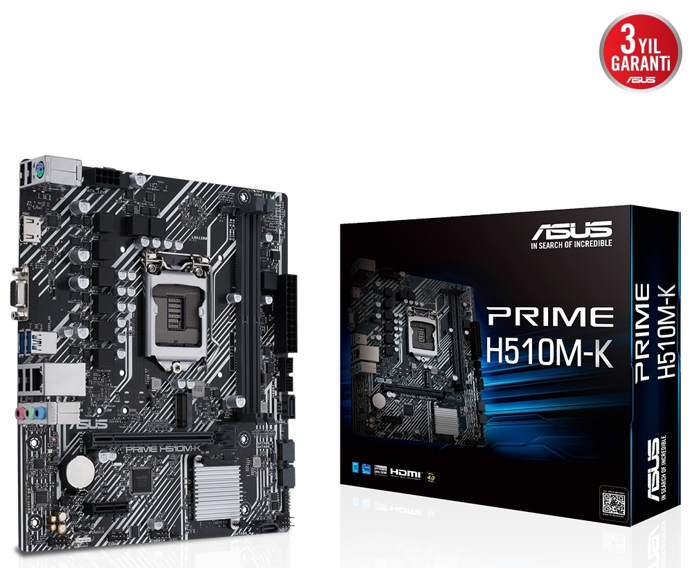 ASUS PRIME H510M-K 3200(OC) DDR4 mATX 1200p