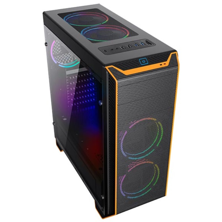 VENTO VG06F RGB FAN GAMING MIDI TOWER KASA (PSU YOK)