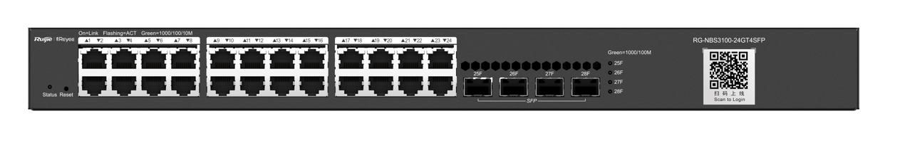 REYEE RG-NBS3100-24GT4SFP 24P GIGABIT SWITCH 4SFP