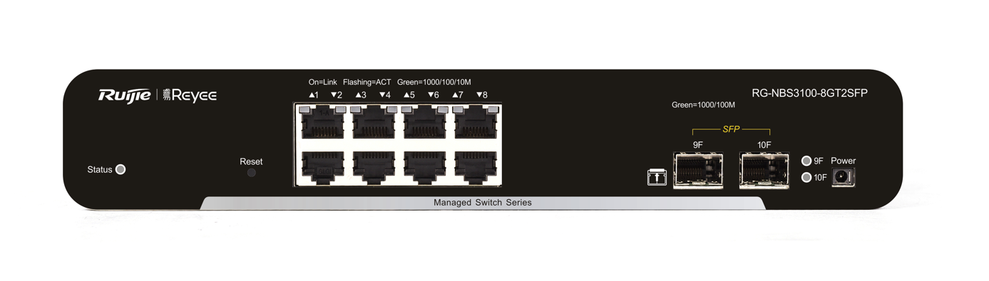 REYEE RG-NBS3100-8GT2SFP 8GIGABIT YÖNETİLEBİLİR SWITCH 2 SFP