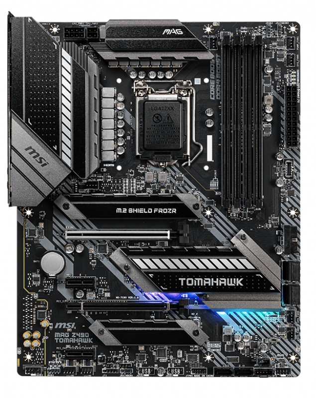 MSI MAG Z490 TOMAHAWK DDR4 4800(OC) HDMI ATX 1200p