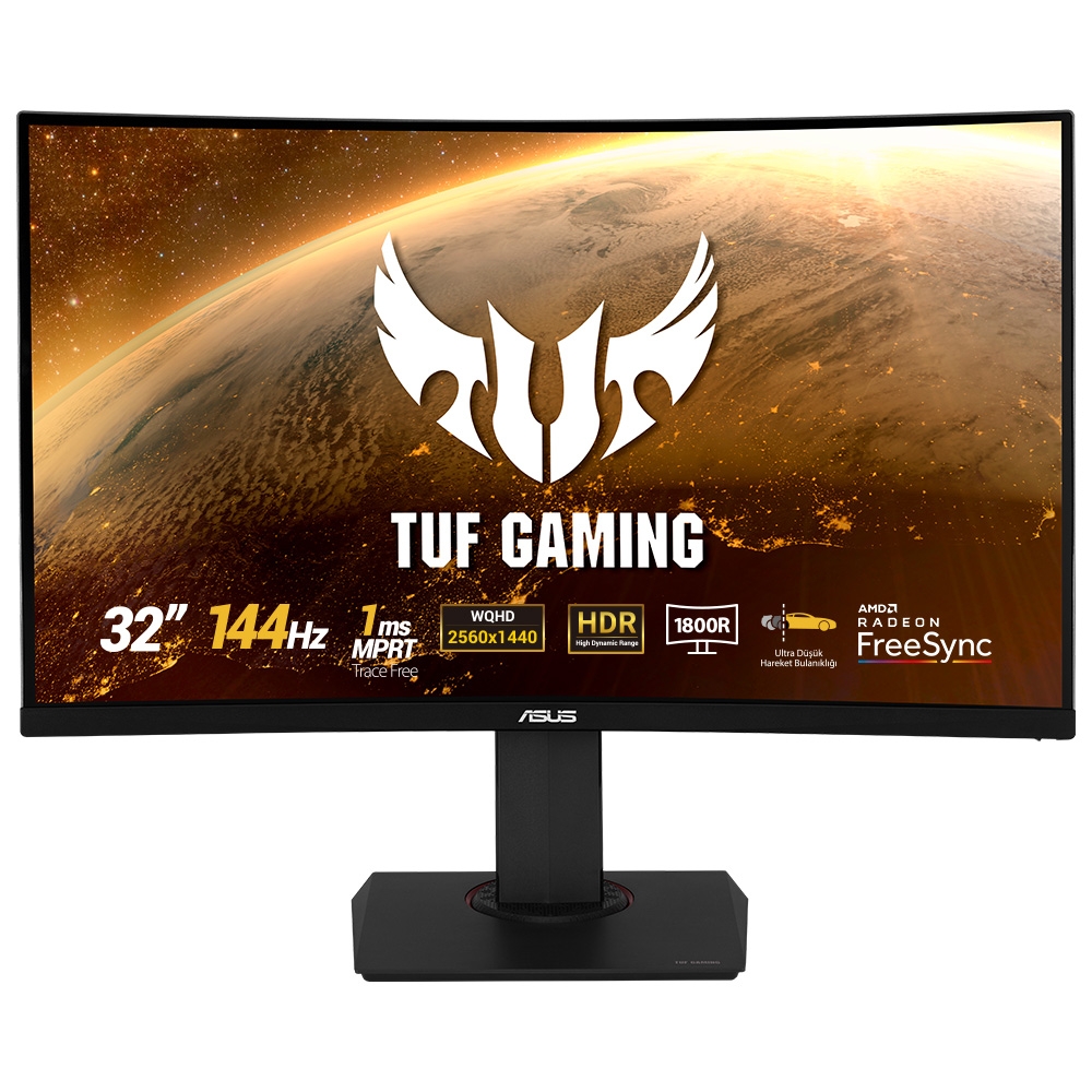 32 ASUS TUF GAMING VG32VQ WQHD 1MS 144Hz HDMI DP GAMİNG